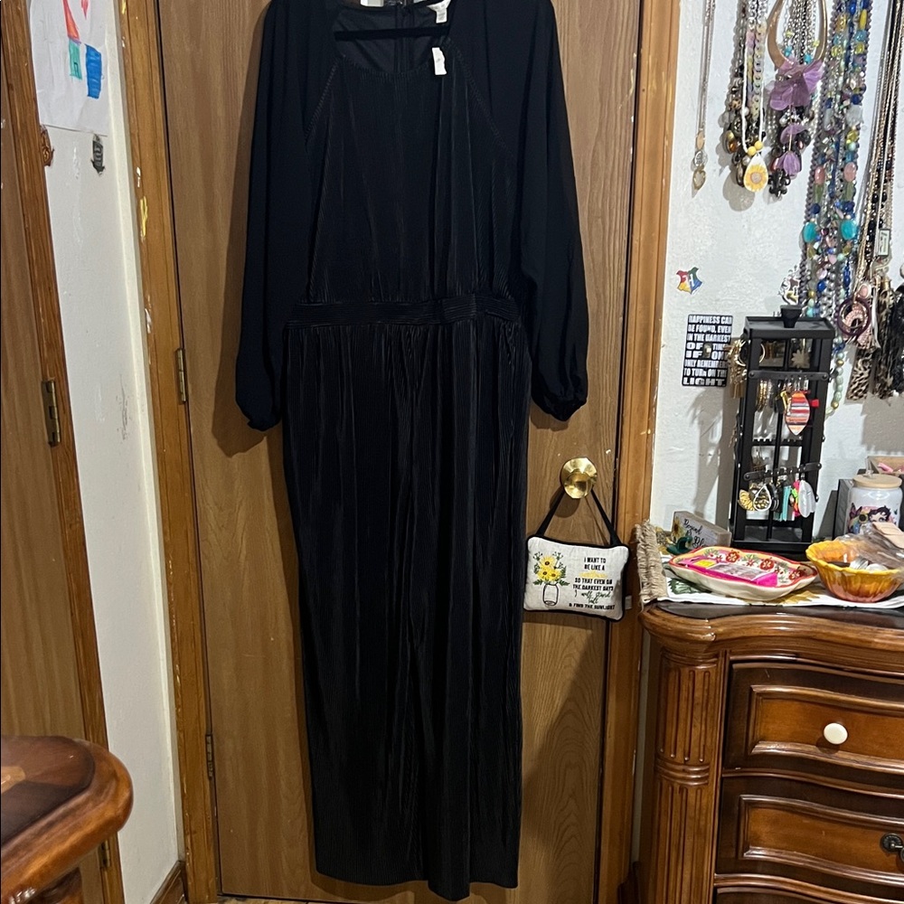 Cato Elegant Black Long Sleeve Jumpsuit